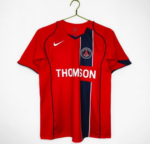 04/05 Retro Version Paris SG Away Red Thailand Soccer Jerseys-710