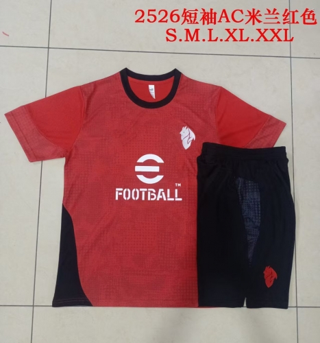 2025/26 AC Milan Red Soccer Tracksuit Uniform-815
