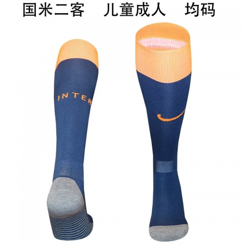 Kids/Youth 2025/26 Inter Milan 2nd Away Blue Thailand Soccer Socks