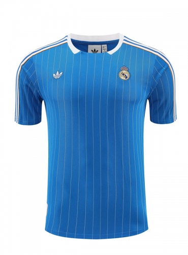 2025/26 Rea Madrid Blue Thailand Soccer Training Jerseys-418