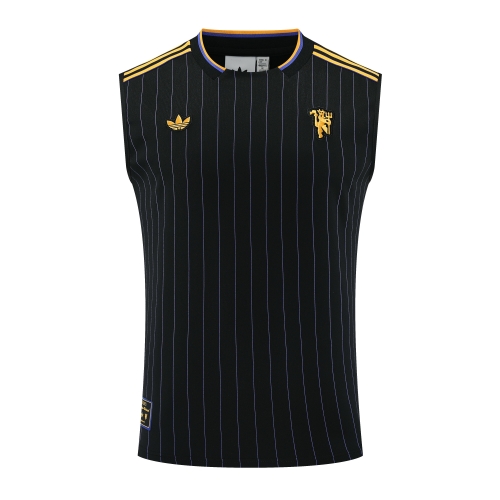 2025/26 Manchester United Black Thailand Soccer Training Vest-418