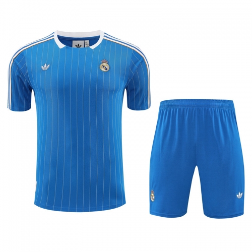 2025/26 Rea Madrid Blue Thailand Soccer Training Uniform-418