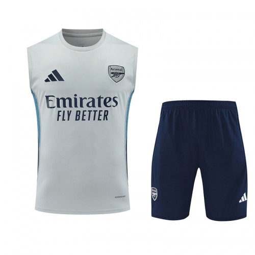 2025/26 Arsenal Gray Thailand Soccer Training Vest Set-418