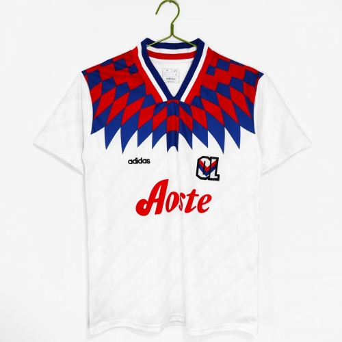 1995-1996 Retro Version Olympique Lyonnais Home White Thailand Soccer Jersey AAA-711/811