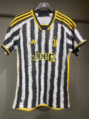 Player Version 2023/24 Juventus FC Home White & Black Thailand Soccer Jersey AAA-703