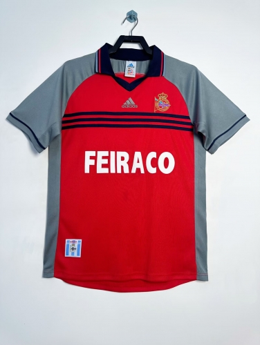 1999-2000 Deportivo La Coruña 2nd Away Red Thailand Soccer Jersey AAA-1095/811