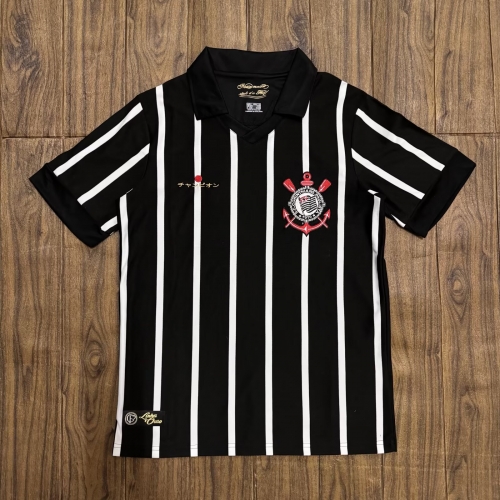 2012 Retro Version Corinthians Black Thailand Soccer Jersey AAA-601