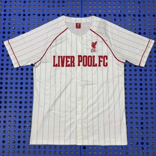 2025/26 Liverpool White Soccer Baseball uniform AAA-23