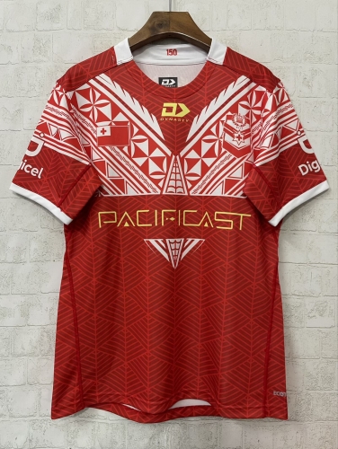 2025/26 Tonga Home Red Thailand Rugby Shirts-805