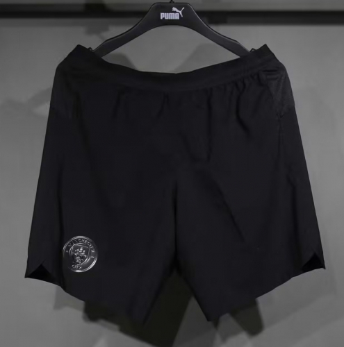 Player Version 2025/26 Manchester City Away Black Thailand Soccer Shorts-703