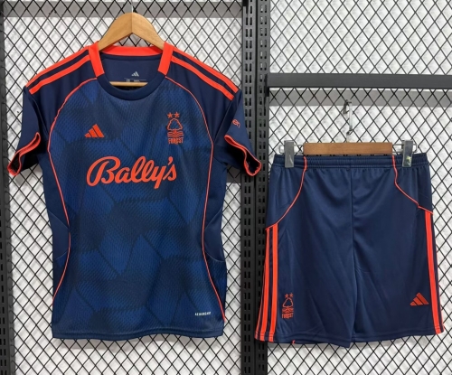 Kids 2025/26 Nottingham Forest 2nd Away Royal Blue Kids/Youth Soccer Uniform-530/208
