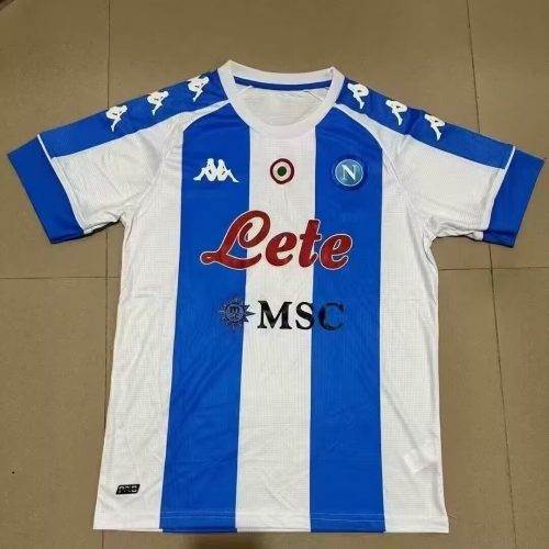 2021 Napoli Blue & White Thailand Soccer Jersey AAA-47