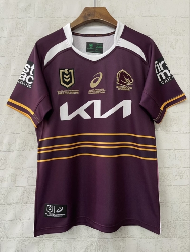 2025 Champion Version Mustang Home Red Thailand Rugby Training Shirts-805