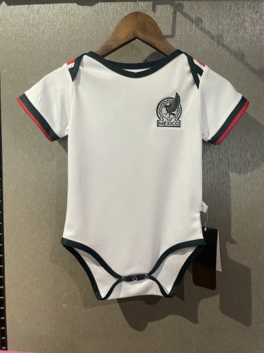 (Size 9/12) 2025/26 Mexico Away White Baby Soccer Uniform-308
