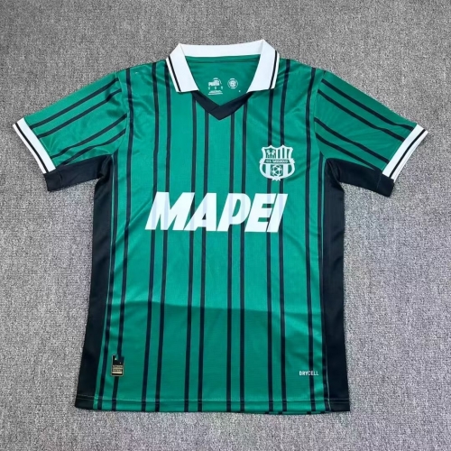 2025/26 US Sassuolo Calcio Home Black & Green Thailand Soccer Jersey AAA-503/417/23