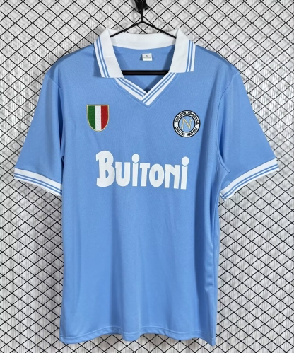 1986-1987 Retro version Napoli Home Blue Thailand Soccer Jersey AAA-503/410