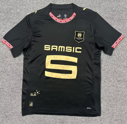 2025/26 Stade Rennais 2nd Away Black Thailand Soccer jersey AAA-1040