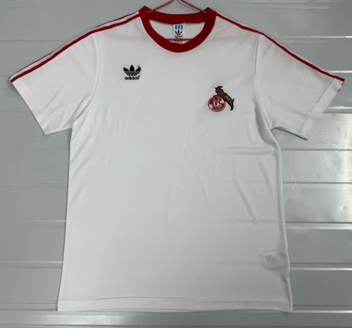 76/77 Retro Version FC Köln Home White Thailand Soccer Jersey AAA-503
