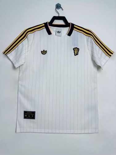 2025/26 Retro Manchester United White Thailand Soccer Jersey AAA-23/811/510