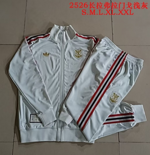 2025/26 Flamengo Light Gray Thailand Jacket Uniform-815