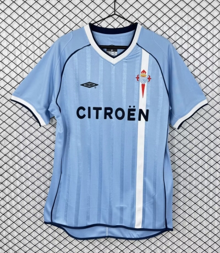 01/02 Retro Version RC Celta de Vigo Home Blue Thailand Soccer Jersey AAA-301/503/710