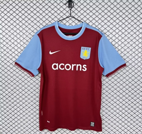 09/10 Retro Version Aston Villa Home Red Thailand Soccer Jersey AAA-503