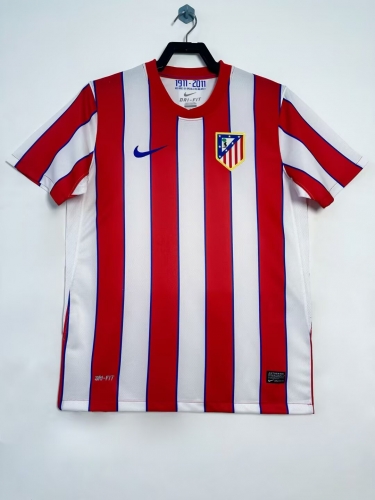 11/12 Retro Champions League Version Atlético Madrid Home White & Red Thailand Soccer Jersey AAA-311