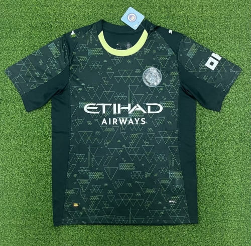 2025/26 Manchester City 3nd Away Green Thailand Soccer Jersey AAA-416/320