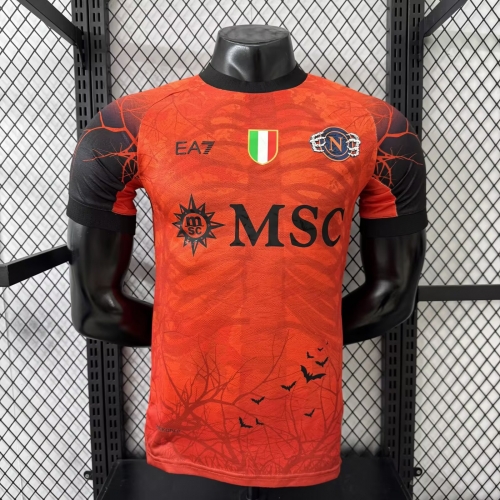 Player Version 2025/26 Halloween Napoli Red Thailand Soccer Jersey AAA-27/308/XY