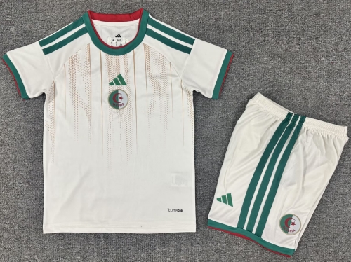 Kids 2025/26 Algeria Home White Kids/Youth Soccer Uniform-1040/507/522