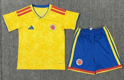2025/26 Colombia Home Yellow Kids/Youth Soccer Uniform-507/BL/530