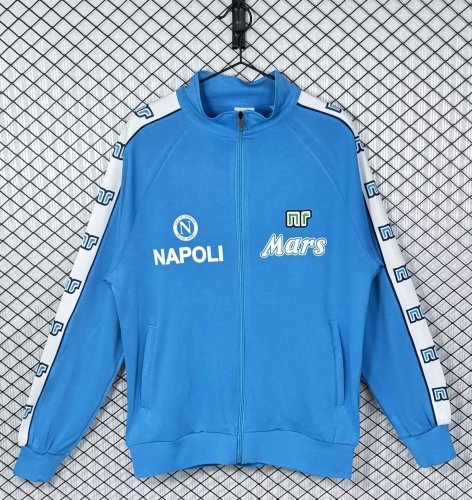 88/89 Retro Version Napoli Blue Soccer Jacket Top-503