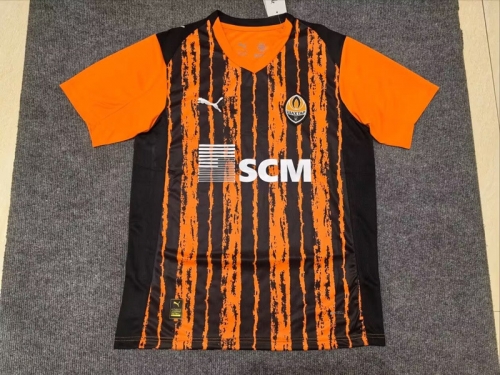 2025/26 FC Shakhtar Donetsk Home Black & Orange Soccer Jersey AAA-312