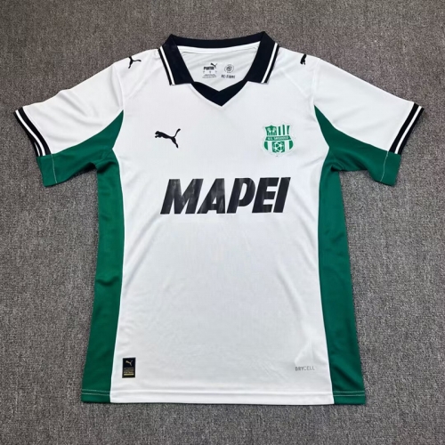 2025/26 US Sassuolo Calcio Away White Thailand Soccer Jersey AAA-417
