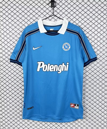 98/99 Retro Version Napoli Home Blue Thailand Soccer Jersey AAA-503