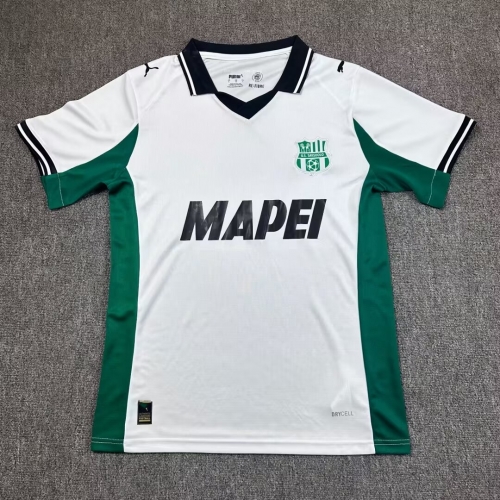 2025/26 US Sassuolo Calcio Away White Thailand Soccer Jersey AAA-417