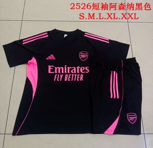 2025/26 Arsenal Black Soccer Tracksuit Uniform-815
