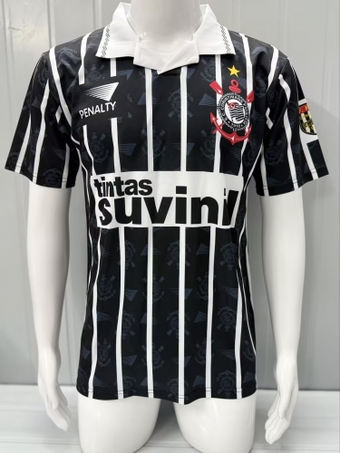 95 Retro Version Corinthians Away Black Thailand Soccer Jersey AAA-503