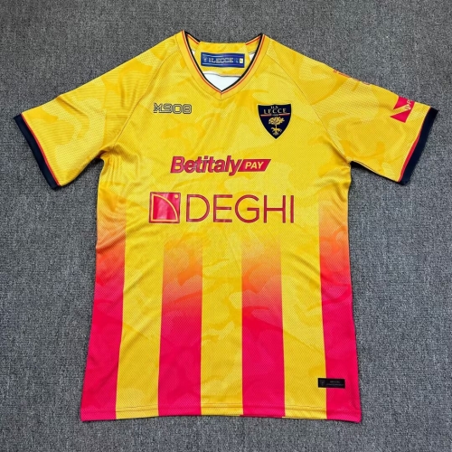 2025/26 US Lecce Home Red & Yellow Thailand Soccer Jersey AAA-417