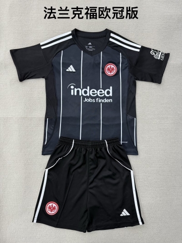 2025/26 Champions League Version Frankfurt Black Soccer Uniform-208