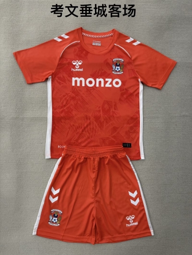 Kids 2025/26 Coventry City Away Red Kids/Youth Soccer Jersey AAA-208