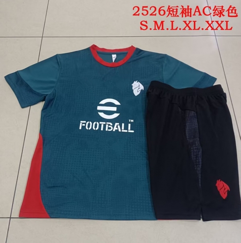 2025/26 AC Milan Green Soccer Tracksuit Uniform-815