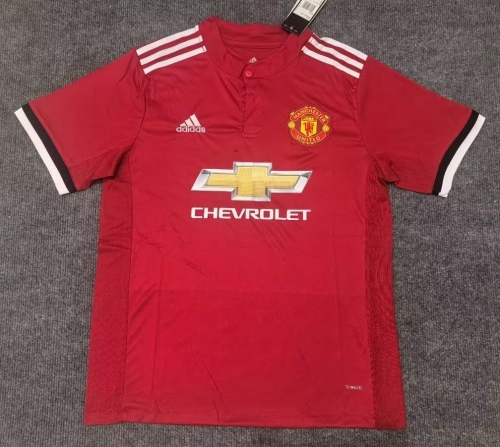 17/18 Retro Version Manited United Home Red Thailand Soccer Jersey AAA-312