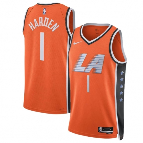 2026 Season City Version Los Angeles Clippers Orange #1 Jersey-311