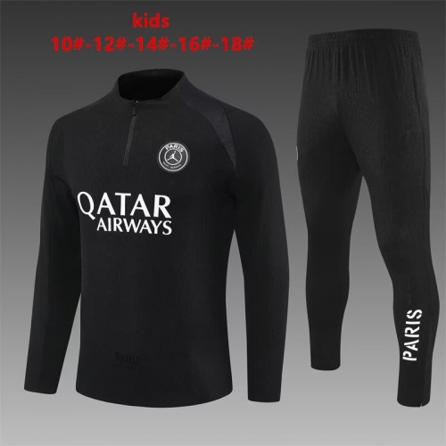 Player Version 2025/26 Paris SG Black Kids/Youth Thailand Soccer Uniform-801