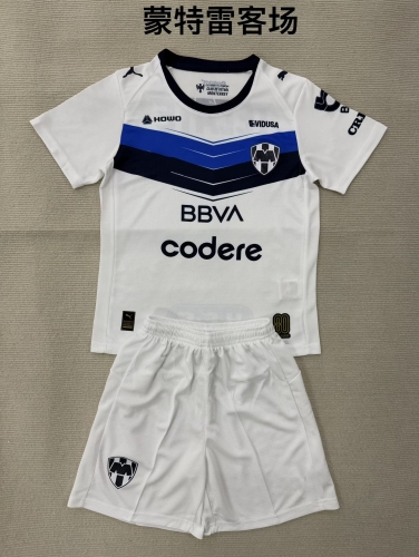 Kids 2025/26 Monterrey Away White Kids/Youth Soccer Uniform-208