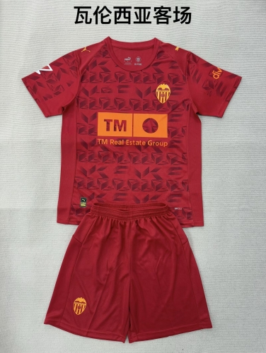 2025/26 Valencia 2nd Away Red Soccer Uniform-208