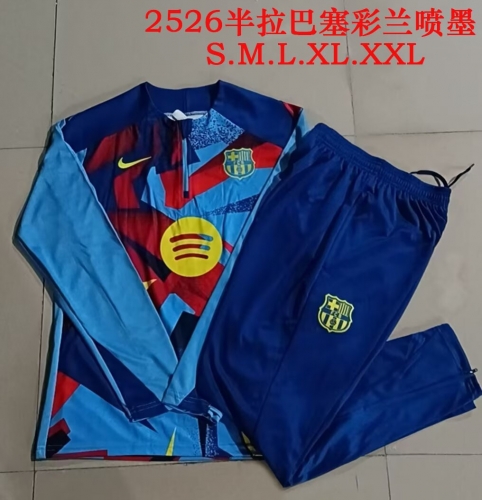 2025/26 Barcelona CaiBlue Thailand Soccer Uniform-815