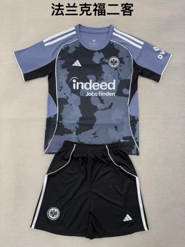 2025/26 Frankfurt 2nd Away Black & Gray Soccer Uniform-208