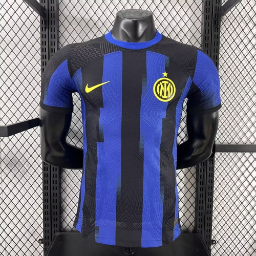 Player Version 2023/24 Inter Milan Home Blue & Black Thailand Soccer Jersey AAA-XY